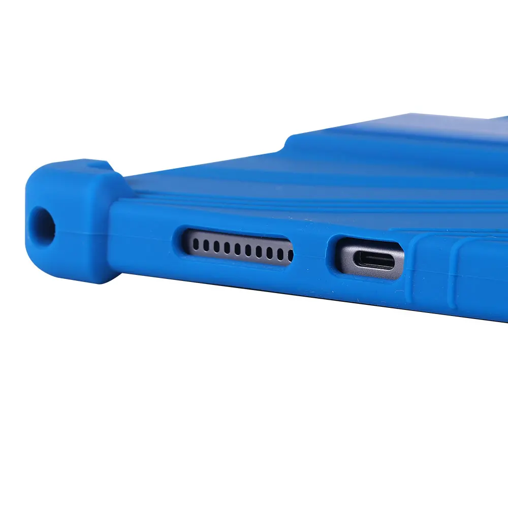Universal Soft Silicone Case with Adjustable Stand - Shockproof and Safe Tablet Cover