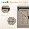 Double Bathroom Vanity with Sink, 61in Bathroom Storage Cabinet with Sliding Doors & Drawers, Dual Basin,Double Bath Vanity Sink 2