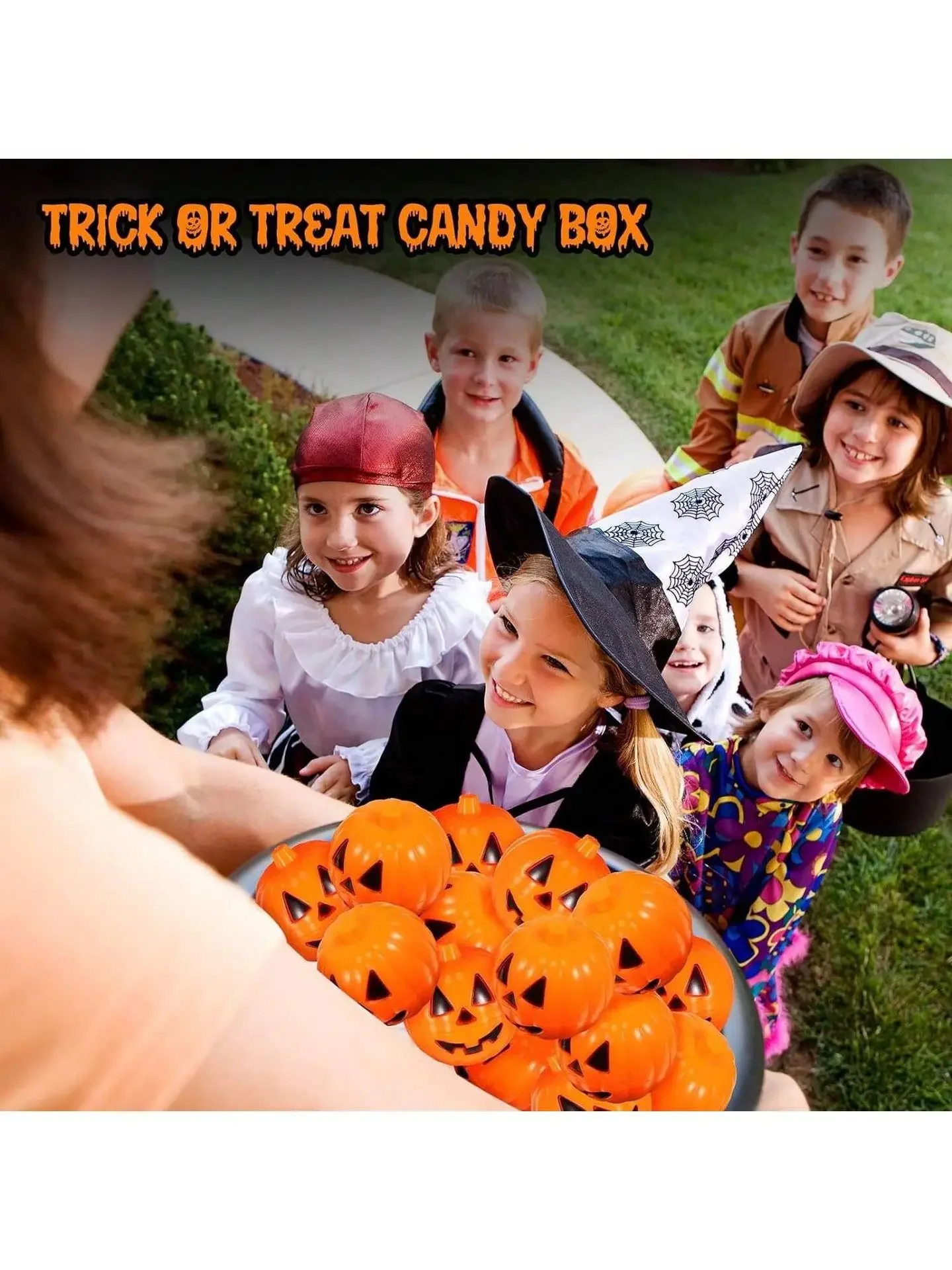 20/10Pcs Halloween Pumpkin Plastic Candy Boxes Gift Snack Storage Boxes for Halloween P... - SKU DTC01056 - UGI Packaging