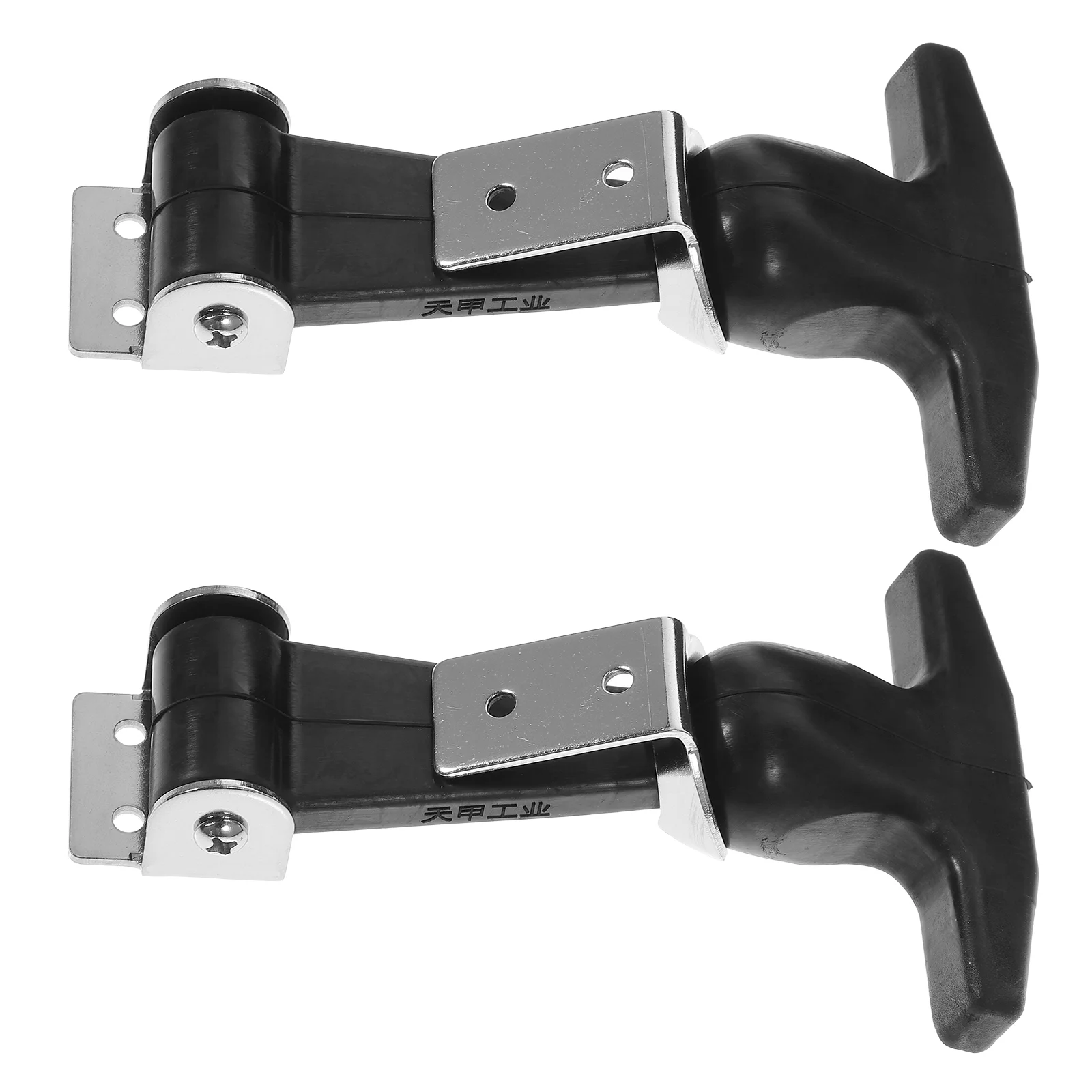 

Flexible T-Handle Draw Latches Stainless Steel T-Handle Hasp For Cart And Tool Box Stainless Steel Rubber Buckle