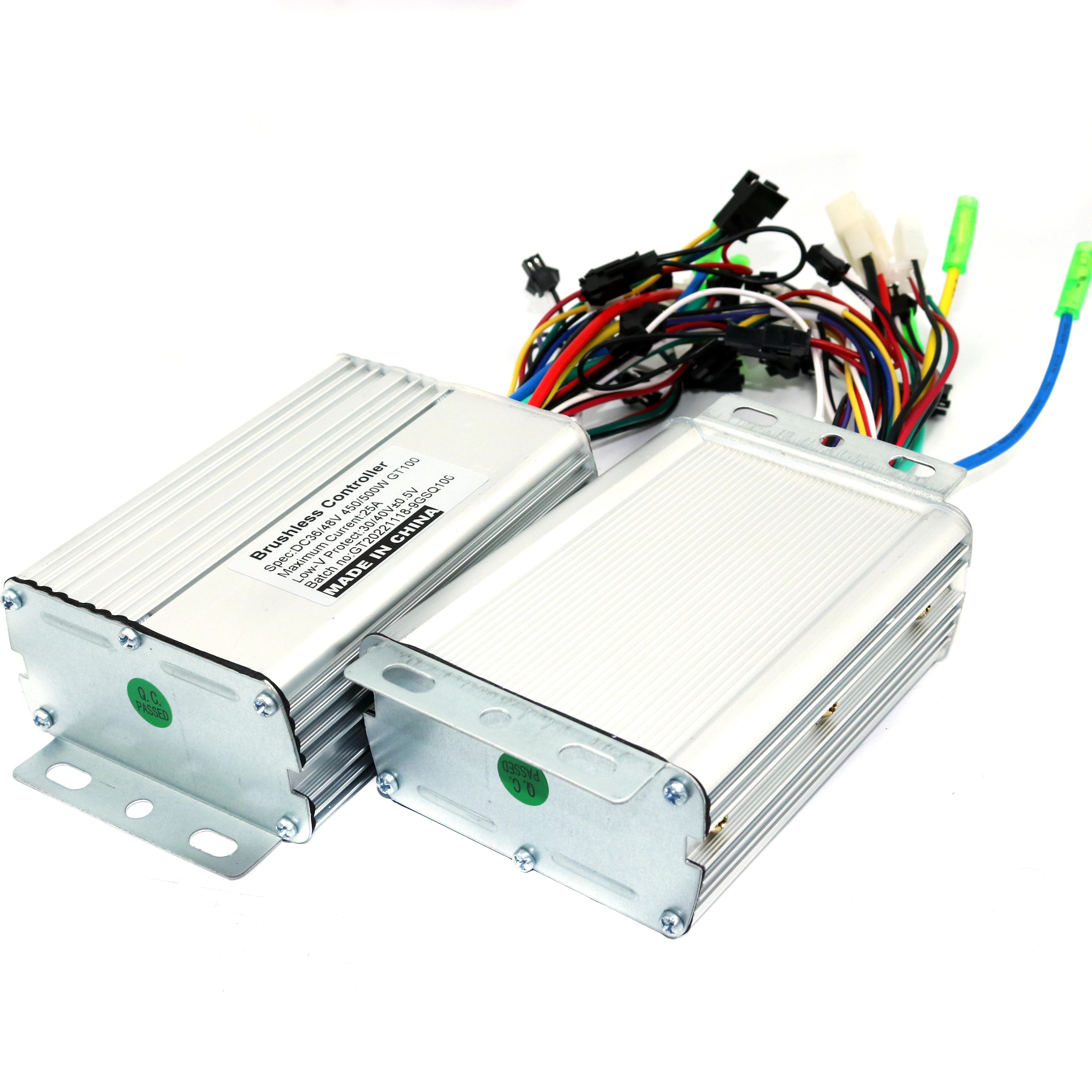 BLDC 전기 스쿠터 컨트롤러, 듀얼 드라이브, 36, 48, 60V, 450, 500W, 전기 자전거, 브러시리스 스피드 드라이버 2 개, LCD 디스플레이 1 개 세트