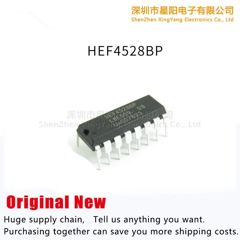 

Оригинальный HEF4528BP CD4528 DIP - 16 logic - MVB IC вставленный прямо