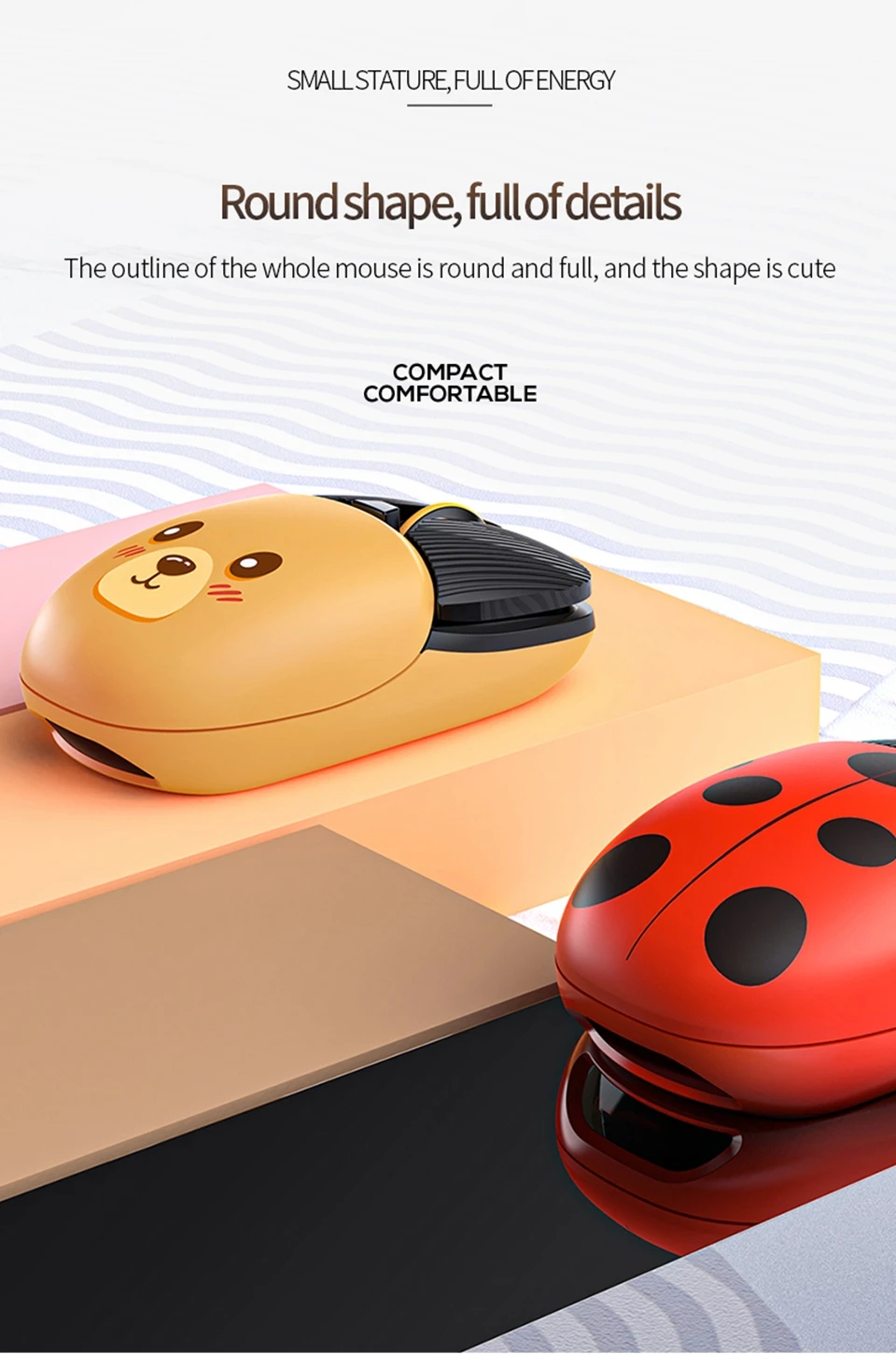 Wireless Bluetooth Mouse Cute Mouse Dual Mode Rechargeable Type-C Silent 2.4G USB Gaming Mute Mice for Laptop PC Girl Gift New