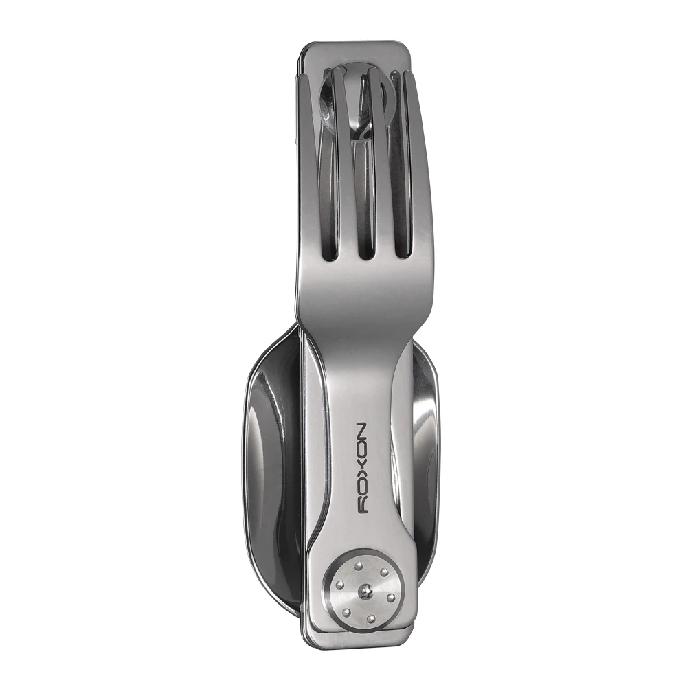 Camping Utensils 2 in 1 Detachable Folding Cutlery With Fork & Spoon For Outdoor