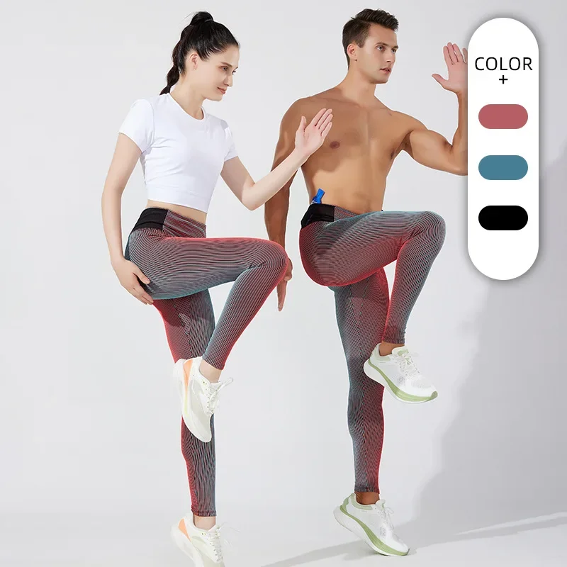 Men's Compression Pants Running Leggings with Shorts Fitness Workout Tights Sportswear