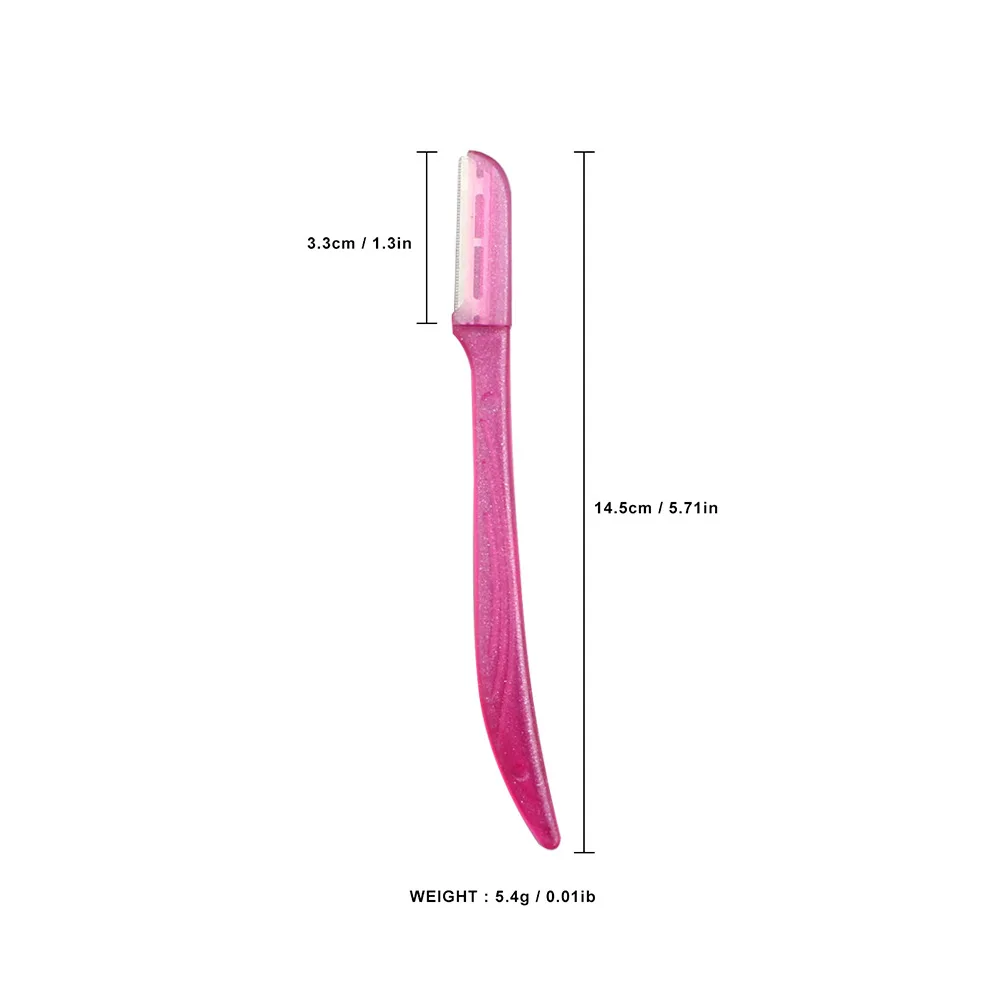 3 Pcs/Pack Face Eyebrow Razor for Women,Facial Dermaplane Razor,Dermaplaning Tool with Precision Cover,Peach Fuzz Remover
