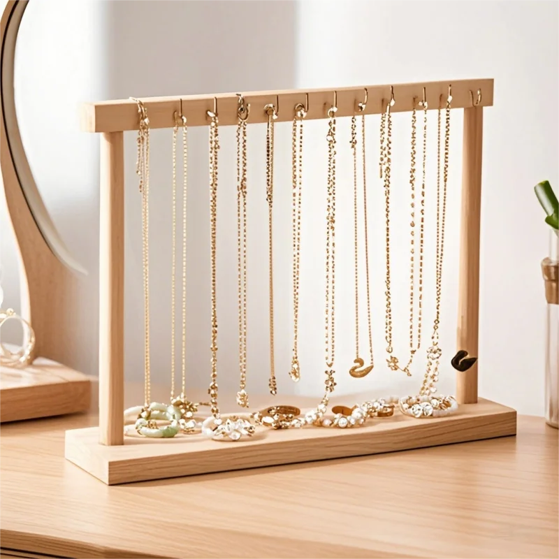 Wooden Jewelry Organizer Display Stand for Necklace, Earrings, and Bracelets – Countert... - SKU JDS00818 - UGI Packaging