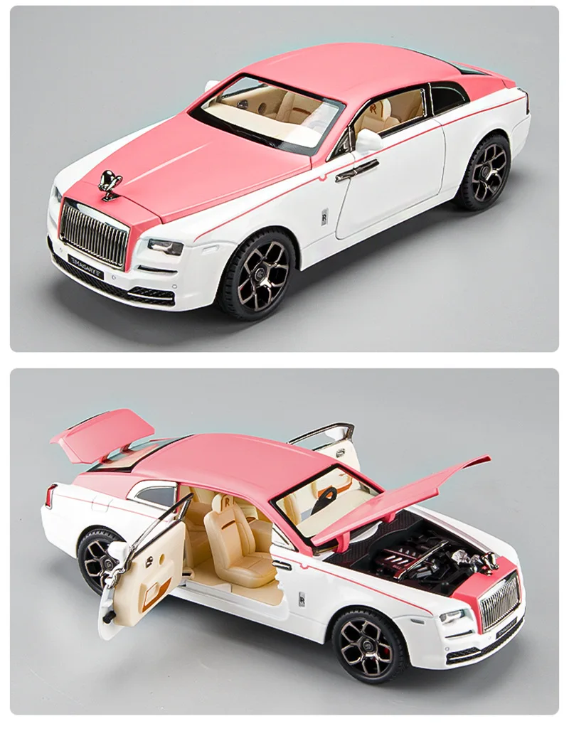 1:24 Rolls Royce Wraith Mansory Alloy Model Car Diecasts Light Toy