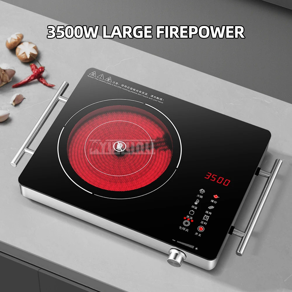 3500W High Power Electric Ceramic Cooker Intelligent Cooktop Infrare Heating Furnace Estufa De Inducci&oacute;n
