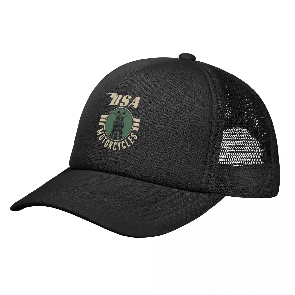 

Men Women BSA Motorcycles Trucker Hat Hip-Hop Mesh Baseball Cap Snapback Caps Dad Hat Sun Hat Breathable Sun Caps Washable