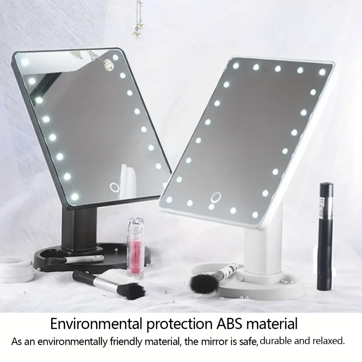 LED makeup mirror desktop makeup mirror battery powered suitable as birthday gift 1