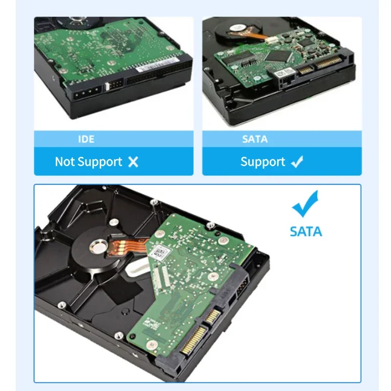 KEBIDUMEI 3.5인치 SATA to USB3.0 HDD 인클로저 고속 외장 하드 드라이브 케이스 드라이브 백이 포함된 스토리지 디스크 박스