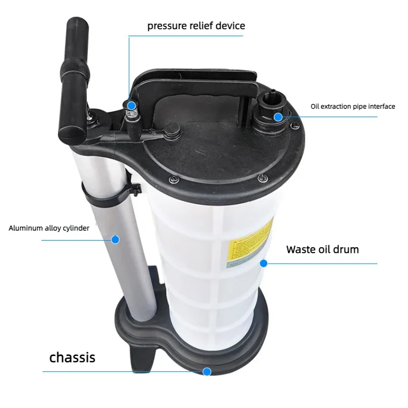 7L/9L portable manual oil suction pump engine oil brake suction pump delivery pipe replacement tool for Automobiles oil pump,oil extractor pump,oil extractor