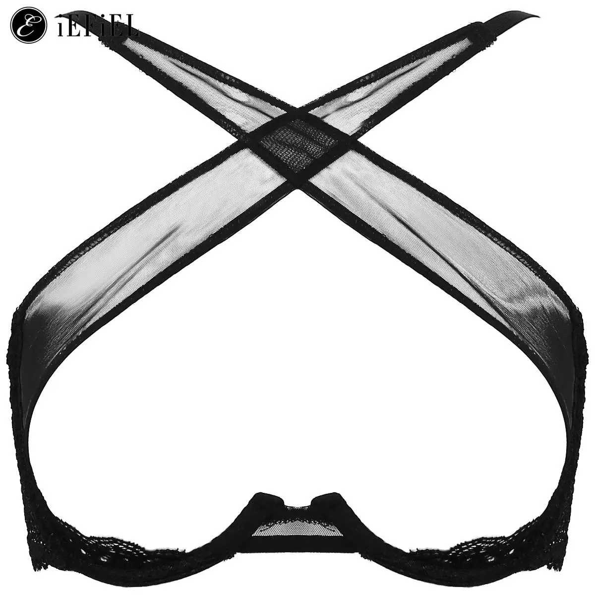 

Женский кружевной бюстгальтер пуш-ап без косточек, с перекрестными лямками спереди