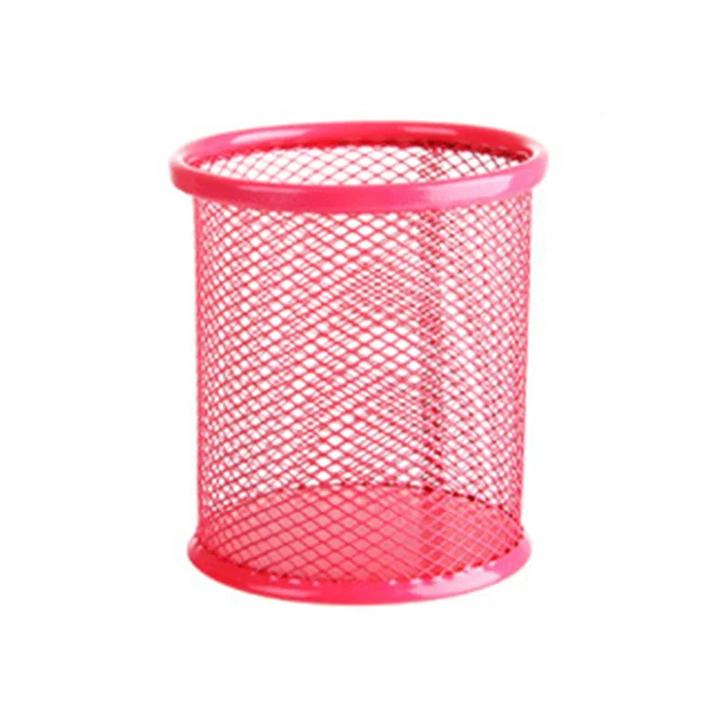 Single Metal Mesh Pencil Holder - Durable Square Pen Pot