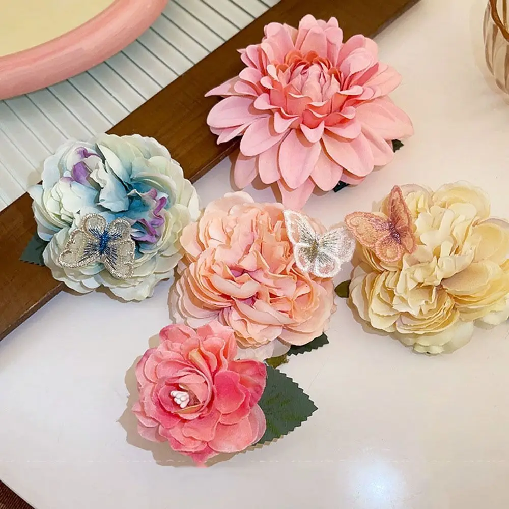 Duckbill Clip Bangs Clip Colorful Korean Style Hairpin Flower Hair Clip Hair Accessories Hair Barrette