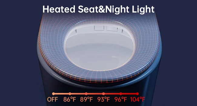 one piece smart toilet
