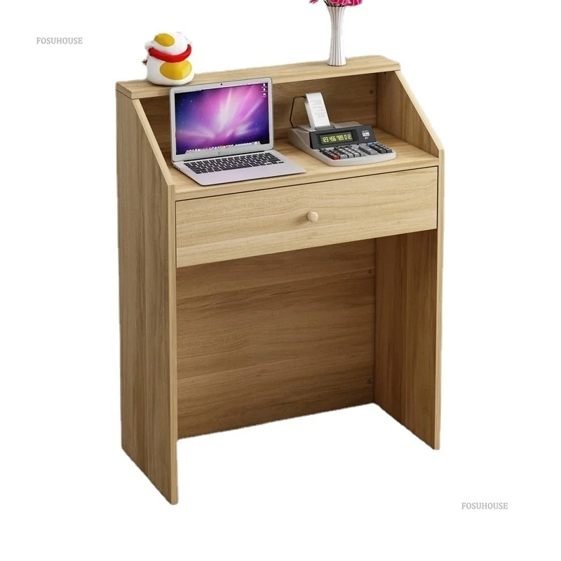 Modern Commercial Reception Desks Cashier Shop Small Convenience Store Front Desk Clothing Store Bar Table Cashier Counter R