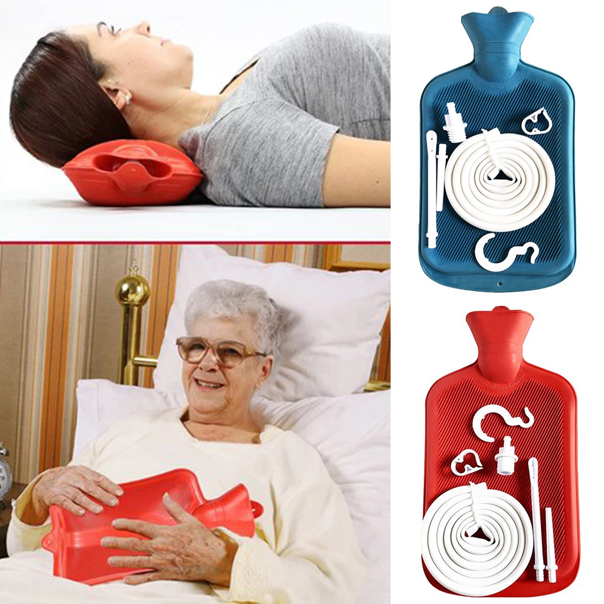 Reusabl Enema Bag Kit 2L Silicone Hot Water Bag Home Use Cleansing Private Parts Care Analhygiene Controlled Flush Enteroclysis 2