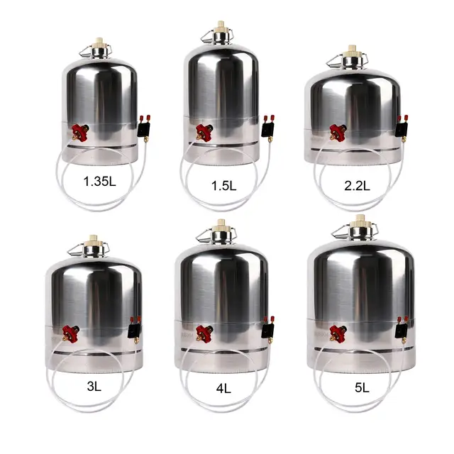 Harayaa Edelstahl Gasflasche - Nachfüllbarer Gastank Für Camping & Outdoor