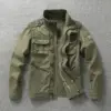Men Jacket Denim Retro Cargo Hooded Jacketes Outdoor Multi Pockets Camo Tops Field Casual Fashion Hiking Coats Uniform 3