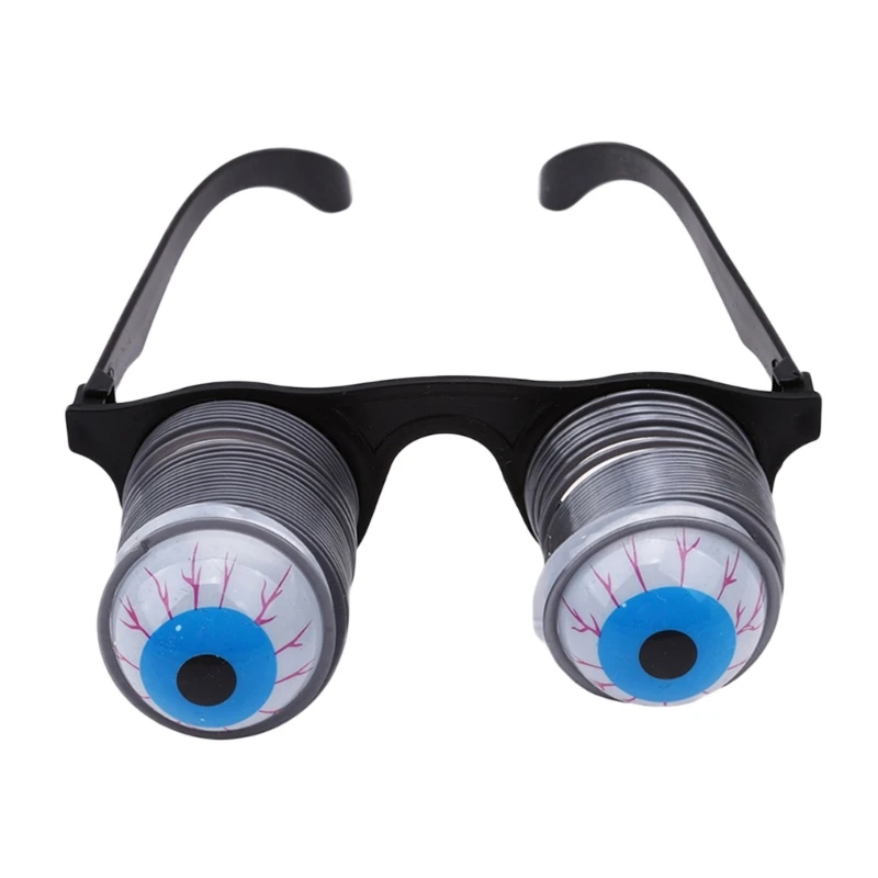 Funny Game Drooping Eye Spring Glasses Horror Halloween Costume Gift Jokes N7YF