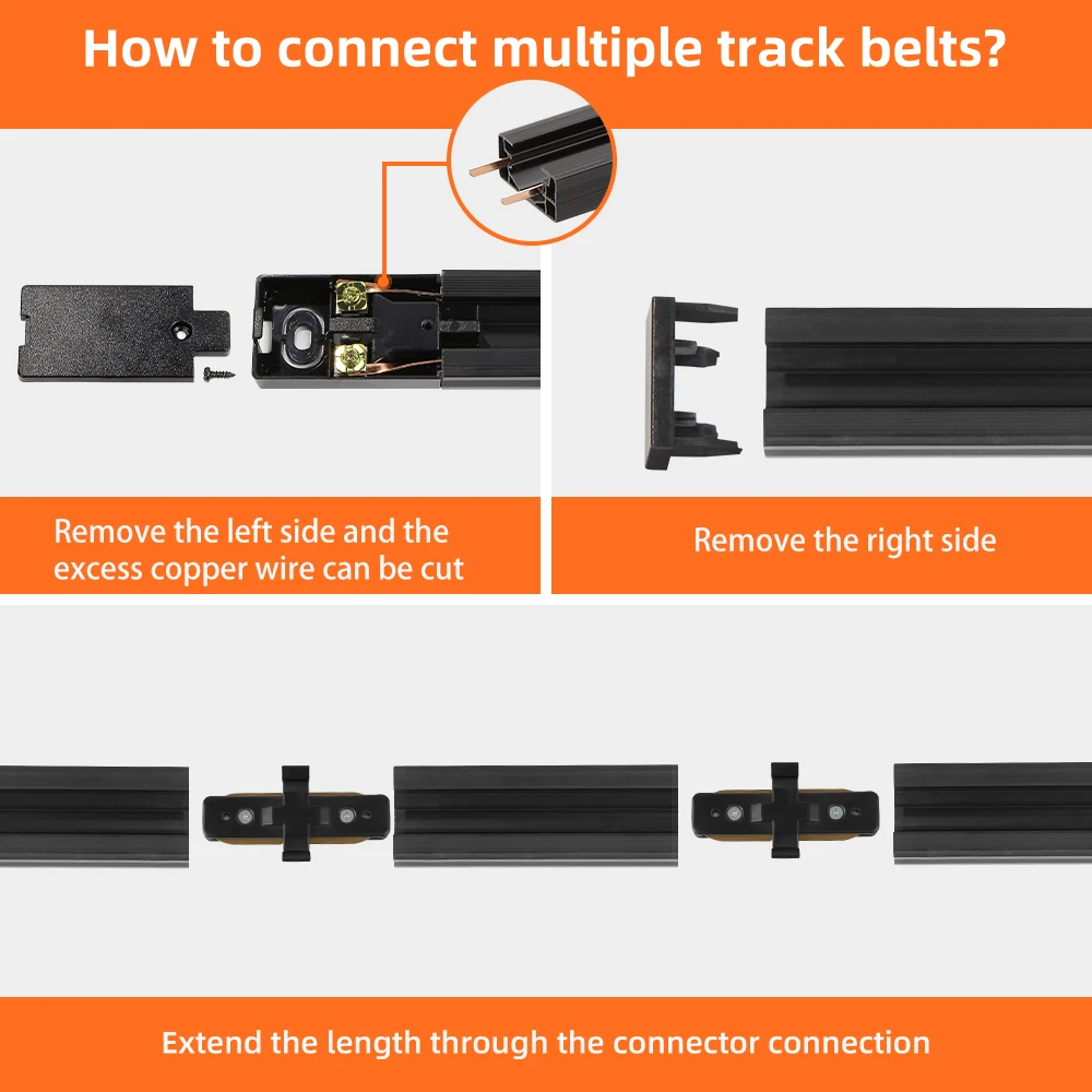 LED Track Light 220V Ceiling Spot Led 12/20/30/40W Ceiling Lamp for Living Room Kitchen Line Lighting Rail Systems Spotlight Set 6