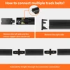 LED Track Light 220V Ceiling Spot Led 12/20/30/40W Ceiling Lamp for Living Room Kitchen Line Lighting Rail Systems Spotlight Set 6