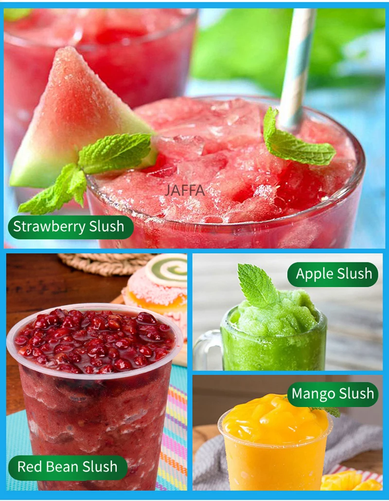 Description Picture 2 of itemSingle Cylinder Slush Machines Snow Melting Machine 110V/220v Ice Slusher Cold Drink Dispenser Smoothie Machine