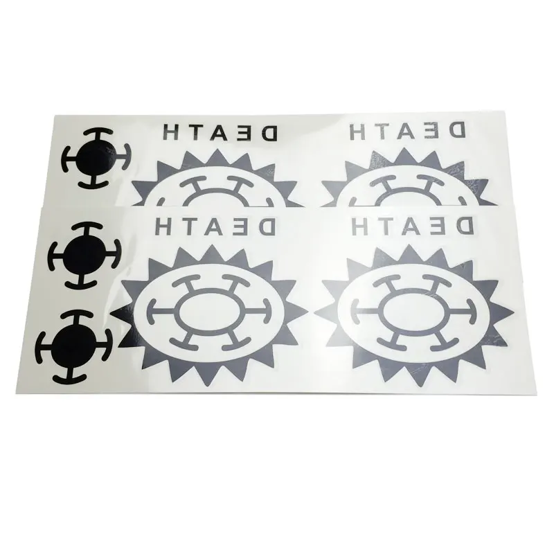 2 Pezzi/Lotto Adesivi Anime Tatuaggio Cosplay di Trafalgar Law per Uomini e Donne, Logo Trafalgar D Water Law