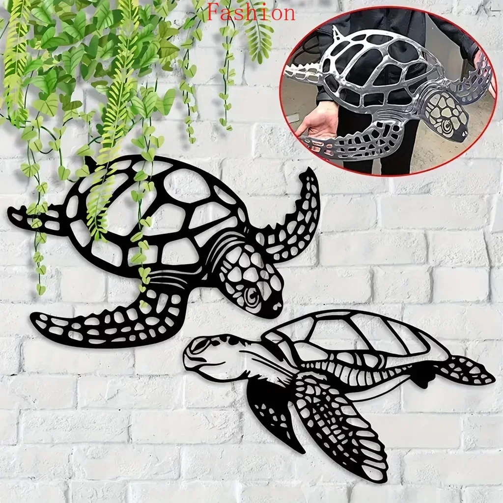 

Beach Home Decor Metal Sea Turtle Wall Hanging Decor Exquisite Sea Turtle Beach Theme Wall Art Living Room Decorations wall dec