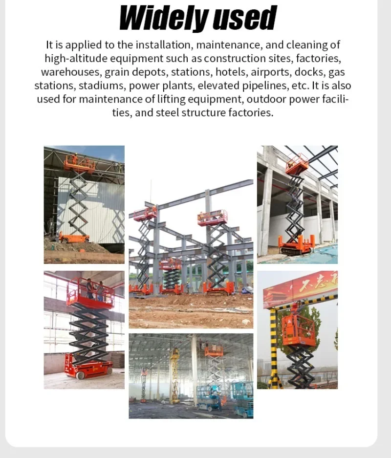 8M Folding Mobile Electric Scaffold Platforms Electric Scaffolding Lift Platform Scaffolding Lift