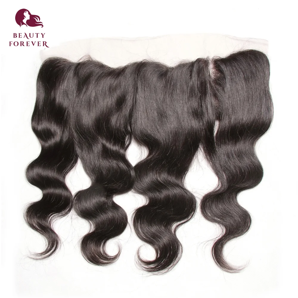 Beauty Forever Brazilian Body Wave Lace Frontal Closure 13*4 Free Part Ear to Ear Virgin Human Hair 10-20inch