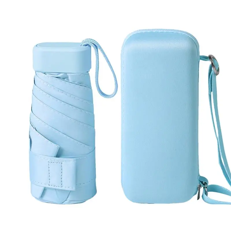 

Компактный солнцезащитный зонт, карманный складной водонепроницаемый Зонт с открытым диаметром, Upf 50 +, маленький легкий и крошечный, 35 дюймов