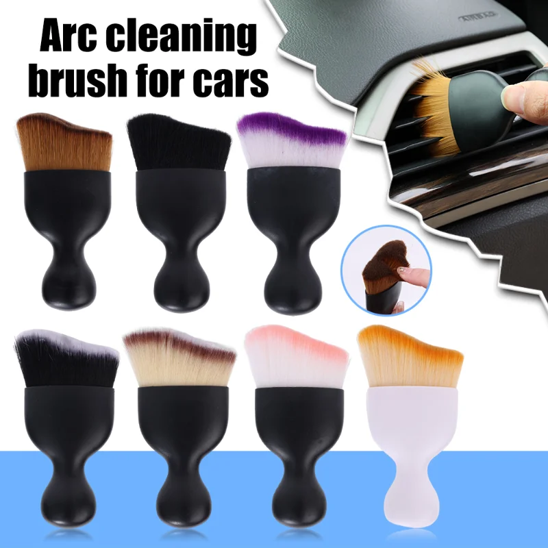 

Car Interior Cleaning Brush Center Console Clean Tool Air Outlet Cleaning Soft Brush with Shell Car Crevice Dust Removal Brush