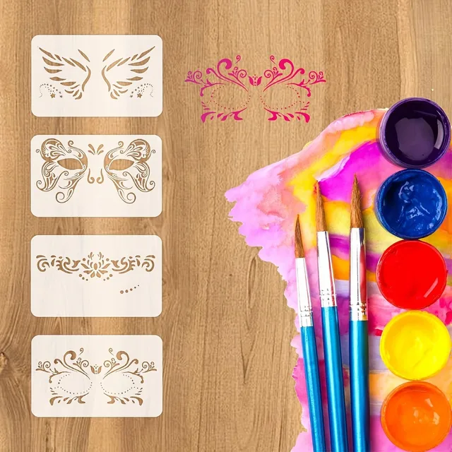 Reusable PET Face Painting Stencils 2