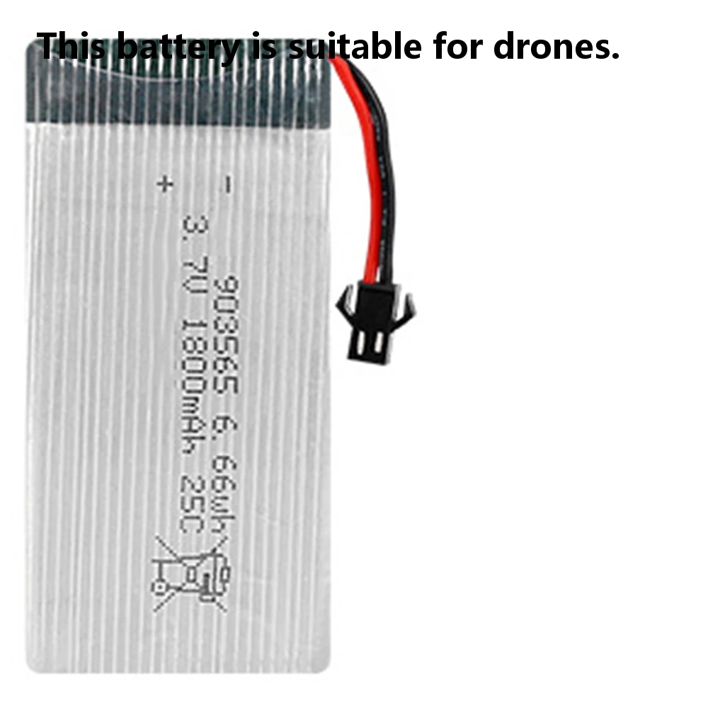 

Rechargeable 3.7V 903565 25C 1800Mah Li-Polymer Li Battery For X5Sc X3 X4 Rc Drone Helicopter Models X5Sw X5C H107D