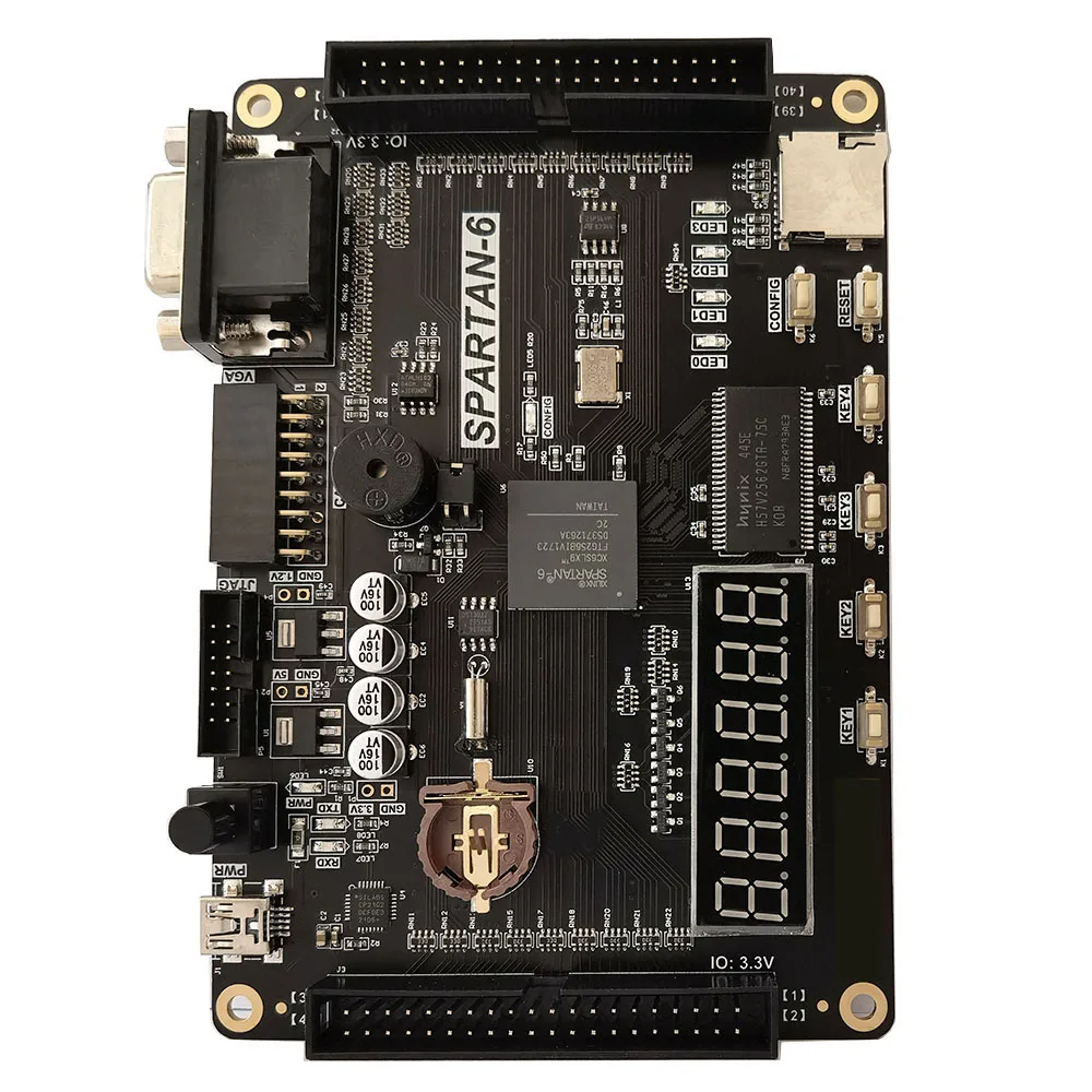 FPGA   ϸ ĸź-6 XC6SLX9-2FTG256 ī, 256Mb SDRAM SD ī, ī޶ VGA  AD/DA LCD TFT