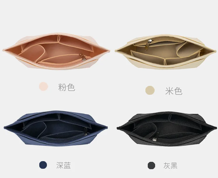 NEW Dumplings Liner Bag Organizer For Longchamp Mini Storage Bag The Liner Felt Purse Insert Handbag Liner Bag