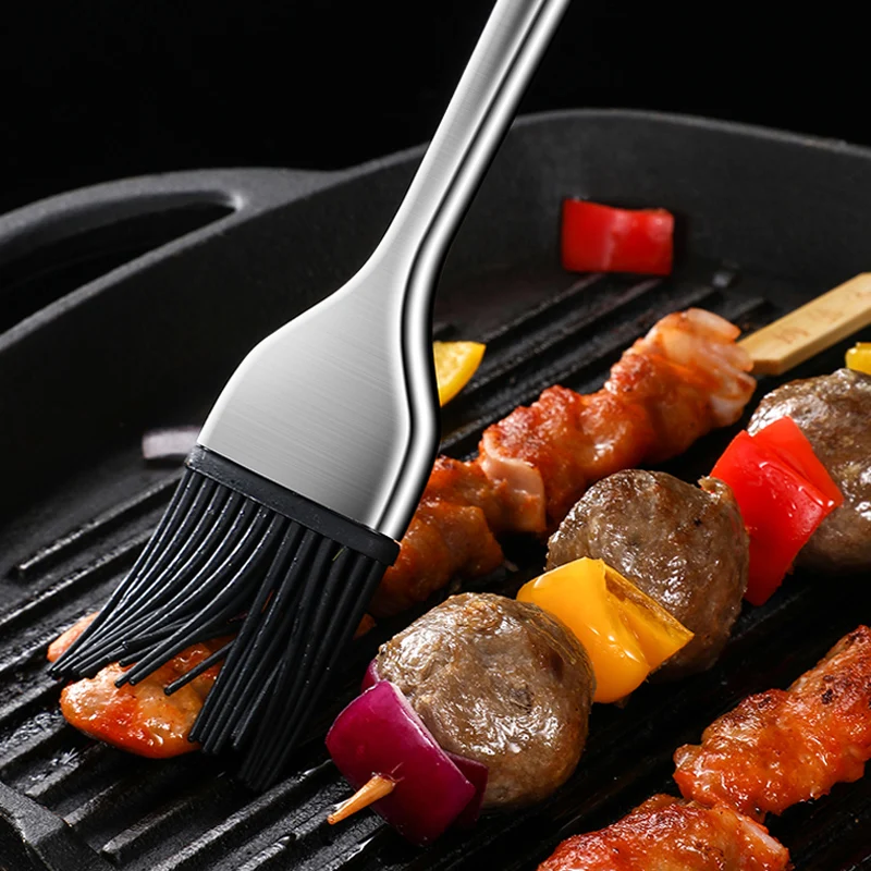 Silicone Kitchen Oil Brush BBQ Grill Basting Brush Barbecue Cooking Silicone Pastry for Baking Grill BBQ Accessories