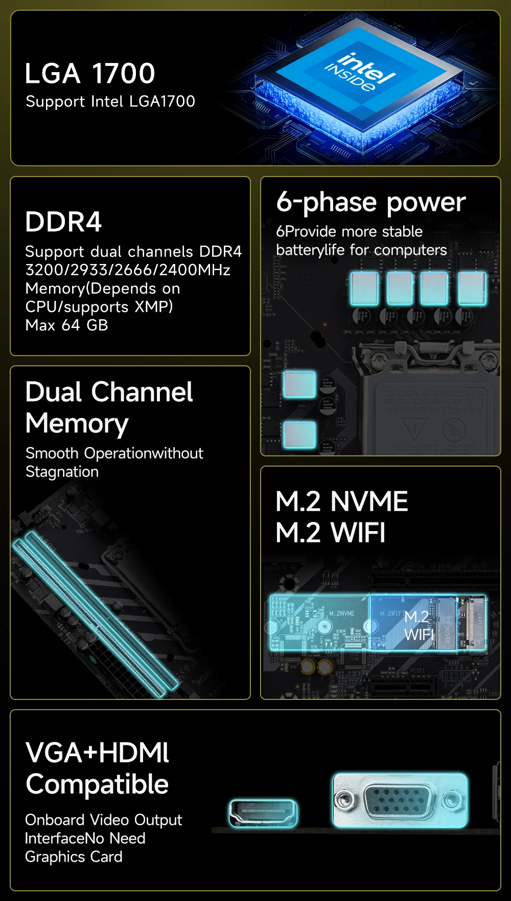 ❇ぱん❇ HUANANZHI H610M K MATX DDR4 Motherboard Support12 13 14 Gen