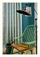 1PC Cotton Linen Embroidery Curtain Wind Embroidery Blackout Living Room Bedroom Simple Fresh Curtain Pastoral High-end Light 2