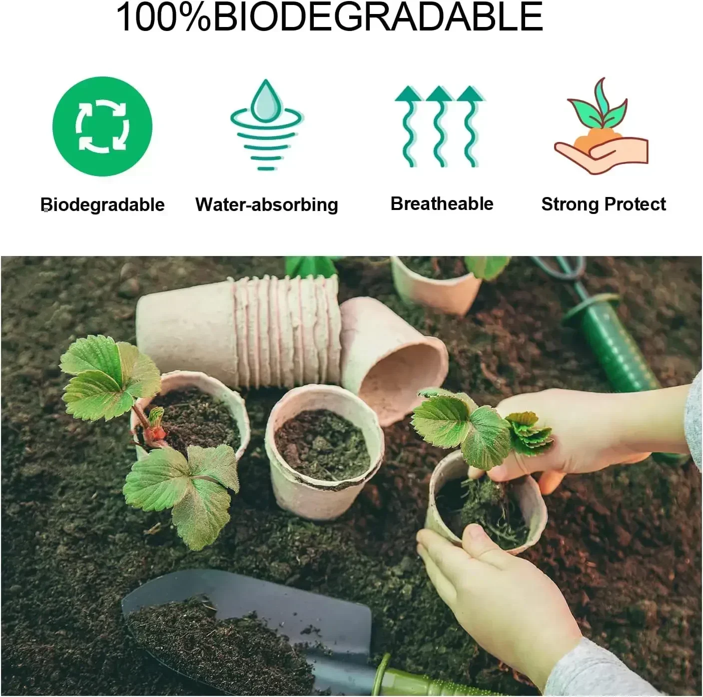 Biodegradable Transplanter Pulp Paper Flower Plant Peat Pots Transplant Seedlings Pots Seed Germination Tray seed starter tray,nursery pots,plant propagation pots