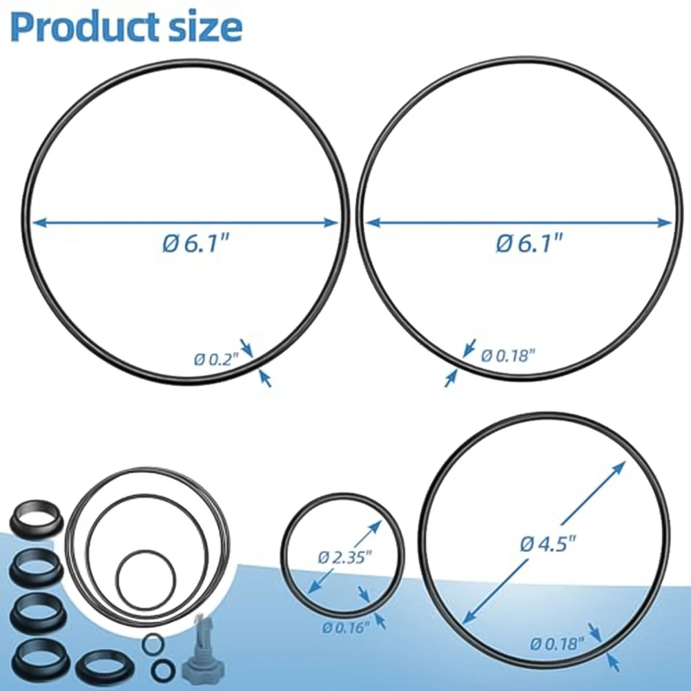 Air Release Valve O-Rings Seal Gasket Repair Set for Intex Sand Filter Pump Swimming Pool