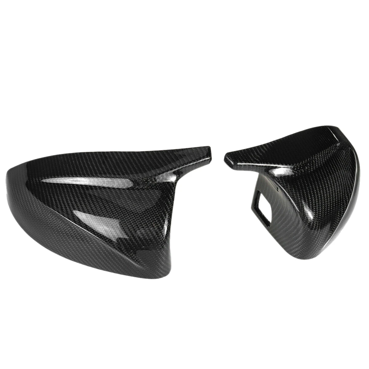 

2X Real Carbon Fiber Car Side Rear View Mirror Cover Direct Replace Cap for-Audi A3 8V S3 RS3 2014-2020 W/ Lane Assist