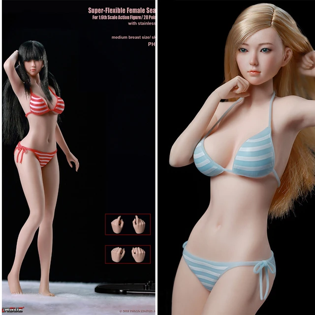 TBLeague 1:6 Girl Medium Breast Seamless Figure Body Model PHMB2019-S34 S35  12