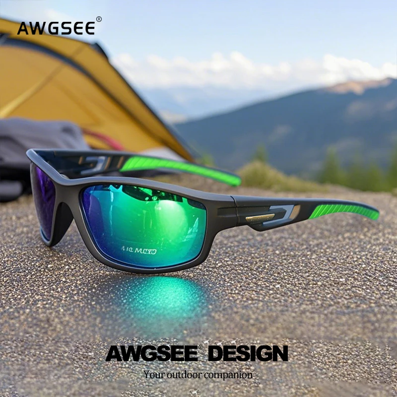 Enhanced Polarized Sports Sunglasses with Photochromic Lenses