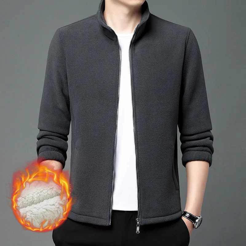 

Liseaven Winter Men Outerwear Thick Warm Stand Collar Male Casual Coat Men Clothing