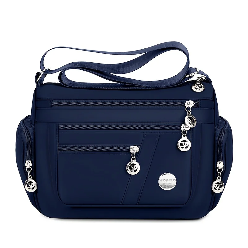 حقيبة كتف نسائية من قماش أكسفورد النايلون المحايد