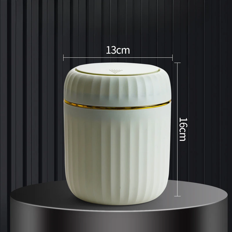 Mini Desktop Trash Can with Lid Garbage Waste Bin Organizer Bedroom Office Desk Storage Box Made Durable Plastic Home Supplies